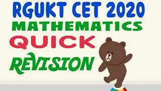 RGUKT CET 2020 QUICK RIVESION Follow our previous EXAM QUESTIONS WITH SHORTCUTS IN DESCRIPTION