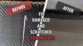 Carbon fiber hood scratch repair steps