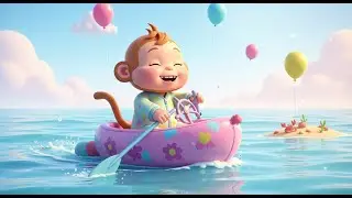 Balloon Boat Race 🎈⛵ | Ocean Friends Adventure | Fun Kids Nursery Rhyme