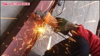How To Cut Metal Beam || Cutting Steel Beam