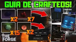 COMO CONSEGUIR LAS MEJORES ARMAS y ARMADURAS en THE FORGE RAPIDO! gu&iacute;a crafteos | Roblox