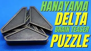 BePuzzled Delta Hanayama Cast Metal Brain Teaser Puzzle Overview