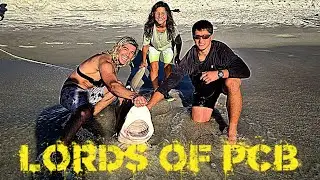 11-Year-Old BOY vs MASSIVE Beach SHARKS! (First Catch Ever) | LORDS OF PCB LBSF |