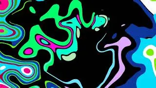 Trippy Abstract Color Waves || Liquid Pattern Spread Forms || Footage || Cartoon || Free Download