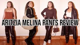 ARE THE ARITZIA MELINA PANTS WORTH IT? (HOW TO STYLE LEATHER PANTS) | SHALYNN