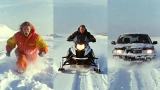Walking Through Deep Snow &ndash; Calm Winter Experience