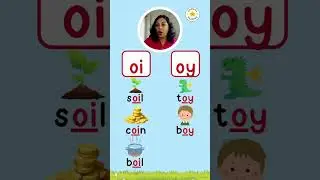 Digraph /oi/ and /oy/ Phonics Lesson for Kids p#shorts