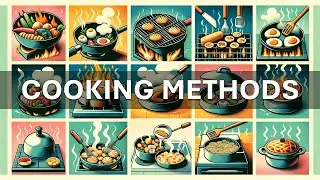 Изучите методы приготовления пищи на английском языке за 6 минут: обжаривание, томление и многое ...