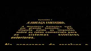 Star Wars Epis&oacute;dio I: A Amea&ccedil;a Fantasma - Texto de Abertura