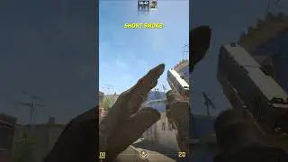 Short Smoke From Top Mid Mirage CS2 #shorts