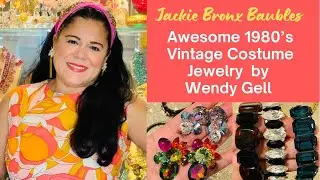 80's Flashback: Unboxing Vintage Costume Jewelry By Iconic Wendy Gell!