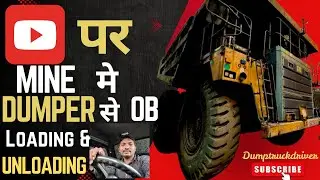 Giant Haul Trucks Haulpack Driving OB Loading Unloading in Mine