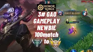 HOK : GAO GAMEPLAY NEWBIE BEST ROTATION BUILD AND ARCANA - HONOR OF KINGS