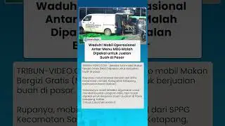 WADUH! Viral Mobil Operasional Antar Menu MBG Malah Dipakai untuk Jualan Buah di Pasar