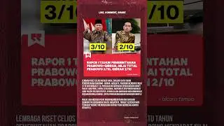 Rapor 1 Tahun Prabowo&ndash;Gibran: Nilainya Cuma 3 dari 10?!