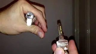 Schlie&szlig;zylinder &ouml;ffnen (Bohrmulden Zylinder mit schlag Schl&uuml;ssel)Bump Key/Schlie&szlig;zylinder knacken