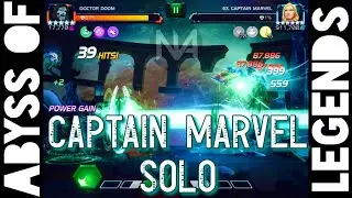 Abyss of Legends Captain Marvel Solo - Doctor Doom 1 Shots Ex. Captain Marvel in 40 Hits