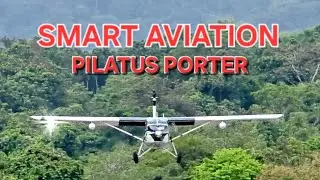 Smart aviation Landing dan take off di bandara long alango