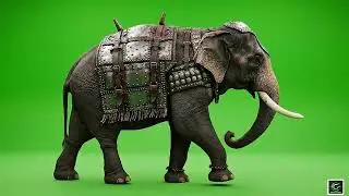 VFX Green Screen Elephants in Full Armor