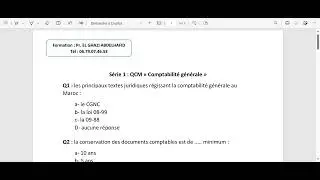 Préparation au concours BAC+2 gestion des entreprises ministère finances Formation : 06 79 07 46 53