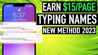 Earn $15 Per Page By Typing Names | New Method 2023 To Make Money Online