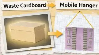 &ldquo;DIY Cardboard Mobile Hanger 📱 | Easy & Cheap Phone Stand | Craft with Hazqeel&rdquo;