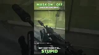 Gas Mask ON and OFF - Warzone 2.0 #warzone #gasmask #glitch