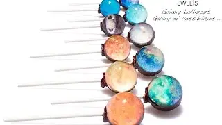 Sparko Sweets Galaxy Lollipops - Planet Designs
