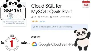 [ NEW ] Cloud SQL for MySQL: Qwik Start | #qwiklabs | #arcade #trivia #GSP151 Google Cloud Solution