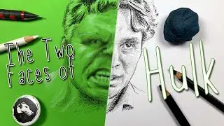 The Two Faces Of The Hulk | Portrait Drawing Timelapse (Bruce Banner, Mark Ruffalo)