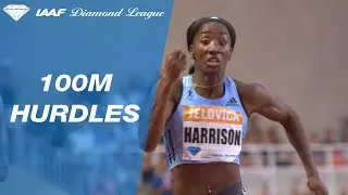 Kendra Harrison wins the 100 meter hurdles race in Monaco - IAAF Diamond League 2019