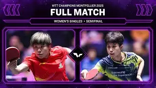FULL MATCH | Wang Yidi vs Joo Cheonhui | WS SF | #WTTMontpellier 2025