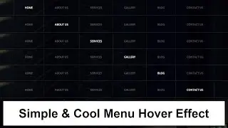 Menu hover effect using jquery mouseover and mouseout