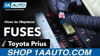Как заменить предохранители 10-15 Toyota Prius