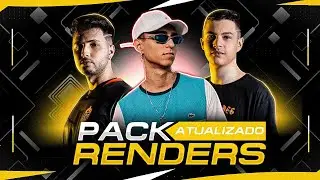 PACK DE RENDERS DE YOUTUBERS FREE FIRE ATUALIZADO ? (TEU DESIGNER)