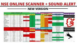 NSE ONLINE JACKPOT SCANNER WITH SOUND ALERT :-New Version