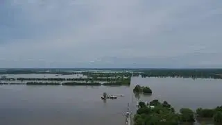 Flood waters in St.Charles, MO. May 2019