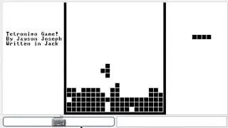 A tetronimo game written in Jack language