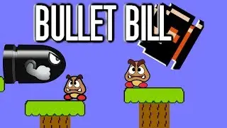 CONTROLE O BULLET BILL NESTE JOGO FLASH.