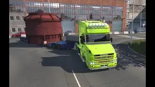 ETS2 Scania T580V8 Brutal Open pipe as usual. SUPER heavy hauling