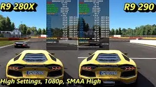 AMD R9 280X VS R9 290 1080P Gaming Performance | Intel i7 8700K 5.1GHz