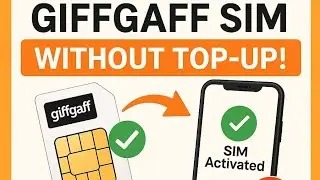 How to activate uk  giffgaff sim card without topup !!! Without paying #earnmoneyon #socialmedia