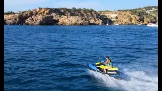 Red Drone Vs Jet Ski