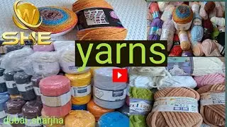 yarn shopping in Dubai sharjha.reasonable price.colourful yarn.@she.global