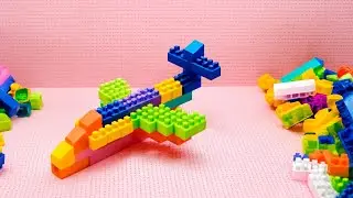 Satisfying DIY Lego Aeroplane ASMR Building Blocks/block/blocks game lego block #asmr#buildingblocks