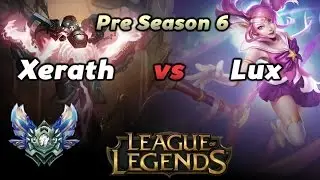 League of Legends - Xerath vs Lux Pre Season 6 Diamond Mid Gameplay