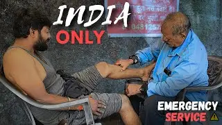 Only In India! Painkiller Leg Massage with authentic Indian Massage oil | Full on ASMR Narsha Baba