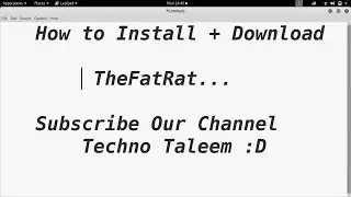 How to Install + Download Kali Linux Tool  - TheFatRat - Step By Step