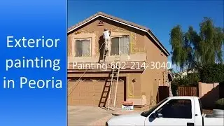 Exterior house painting in Phoenix Arizona.