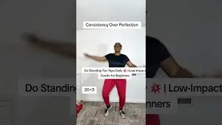 Standing Toe Taps Exercise 🦶🔥 | Easy Cardio for Belly Fat & Weight Loss